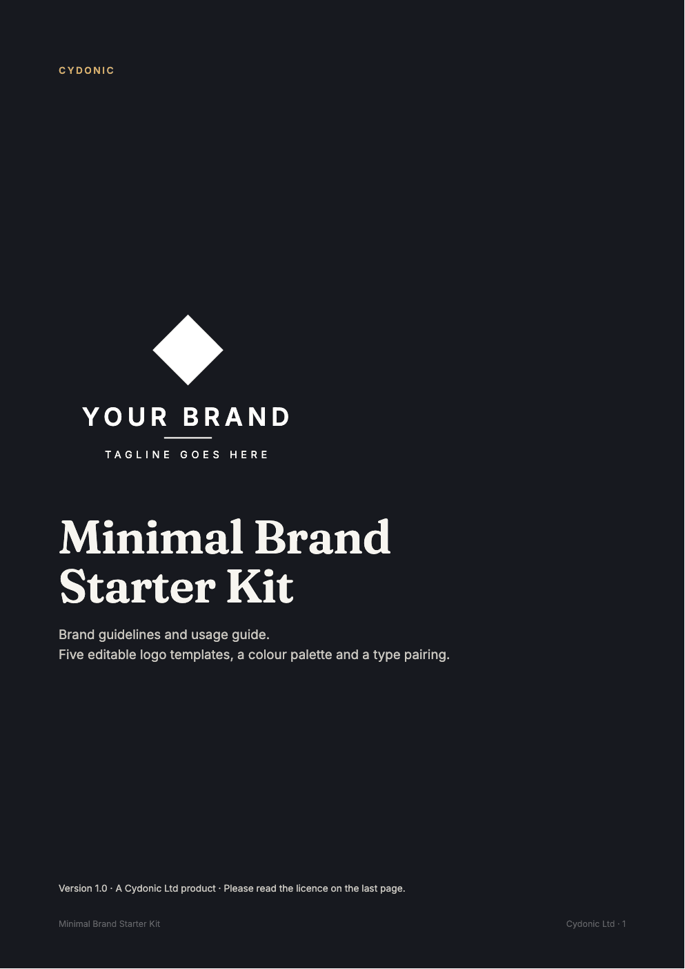 Brand guide cover