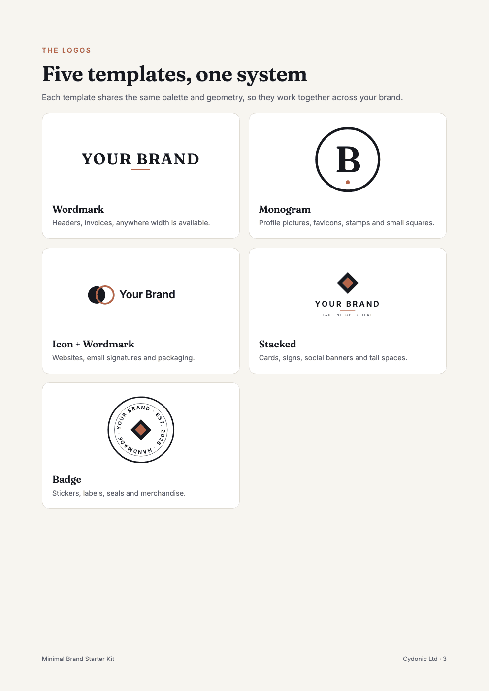 Minimal Brand Starter Kit